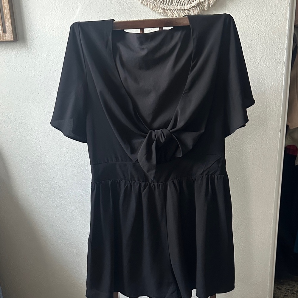 Amazon Black Jumpsuit with Bow Detail